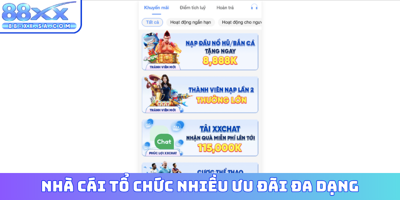 Các chương trình ưu đãi và sự kiện tại 88XX
