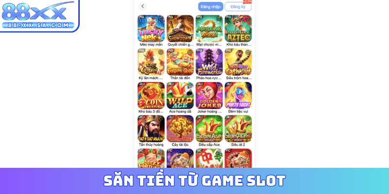 Kho trò chơi nổ hũ và slot game tại 88XX